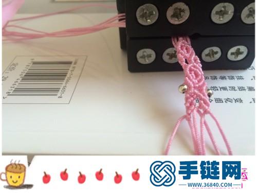 玉線串珠粉愛(ài)手鏈的詳細(xì)制作教程