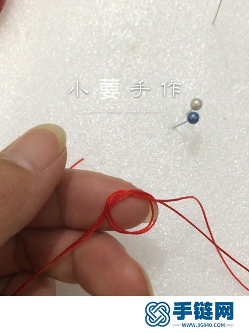 繩編天使翅膀朱砂生肖鑰匙扣掛飾的詳細編制教程