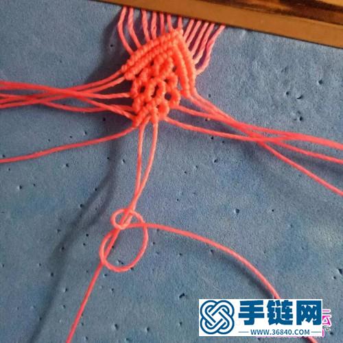 粉色系蠟線手繩的詳細(xì)編制教程