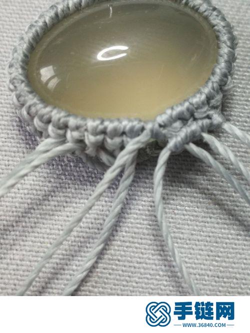 玉戒面滄海遺珠的手鏈的制作圖解