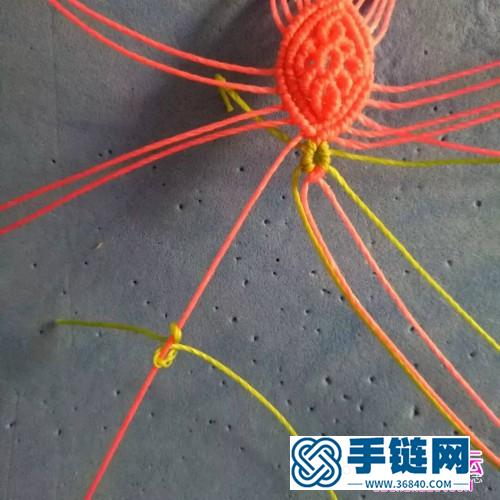 粉色系蠟線手繩的詳細(xì)編制教程