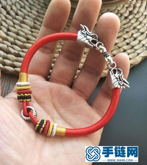 繞線紅繩手繩的制作圖解
