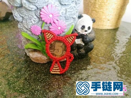 超可愛的貓咪小吊墜的詳細編制教程