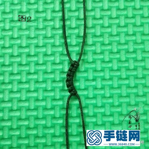 中國結粉晶單珠手鏈的制作圖解
