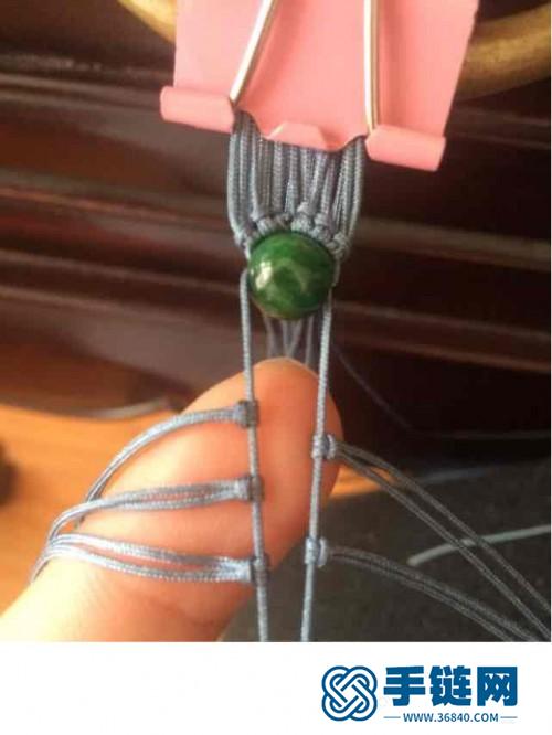 玉線男士串珠手鏈的制作圖解
