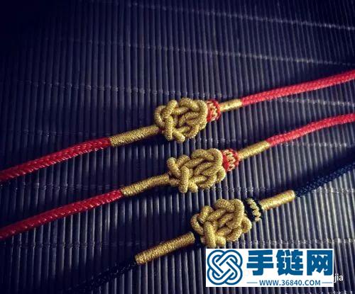 眾購節繞線雙同心結頸鏈的制作方法