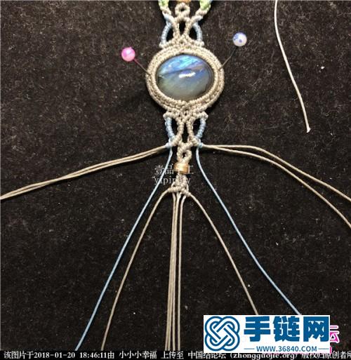 繩編蠟線包水晶石手鏈的詳細編制教程