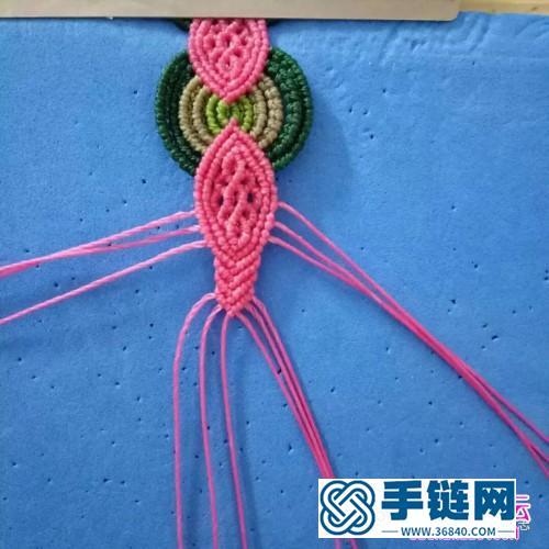 粉色系蠟線手繩的詳細(xì)編制教程