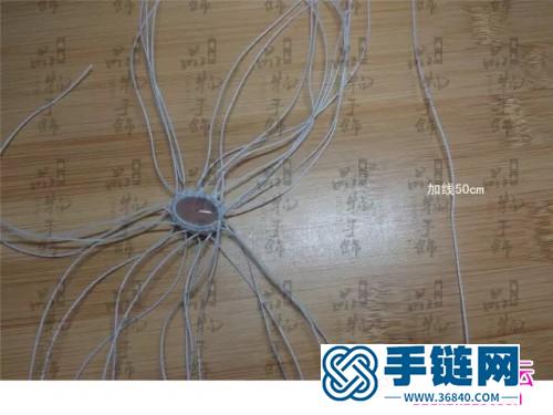 繩編夢幻甜甜圈包粉玉髓發圈的詳細制作圖解
