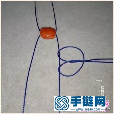 繩編南紅富甲手繩的詳細制作圖解