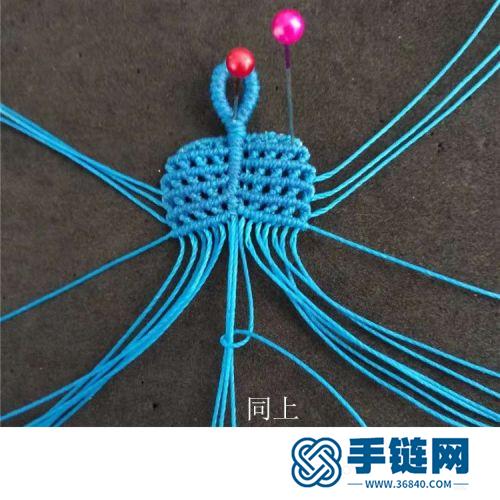 中國結(jié)圓臘樹葉小掛飾的詳細(xì)編制方法