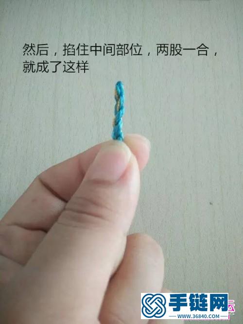 進口股線編手繩的制作方法圖片