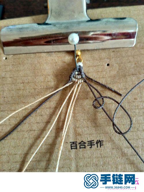 繩編光陰耳墜的詳細(xì)編制圖解