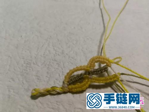 編繩麥浪斜卷結手繩的詳細編制教程