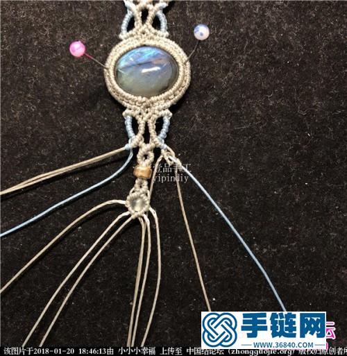 繩編蠟線包水晶石手鏈的詳細編制教程