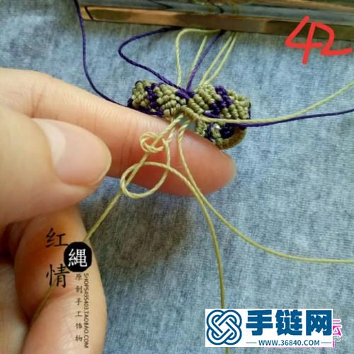 蠟線、銀珠、月光石戒指的詳細編制制作方法