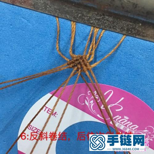 繩編金珠子點點戒指的制作方法
