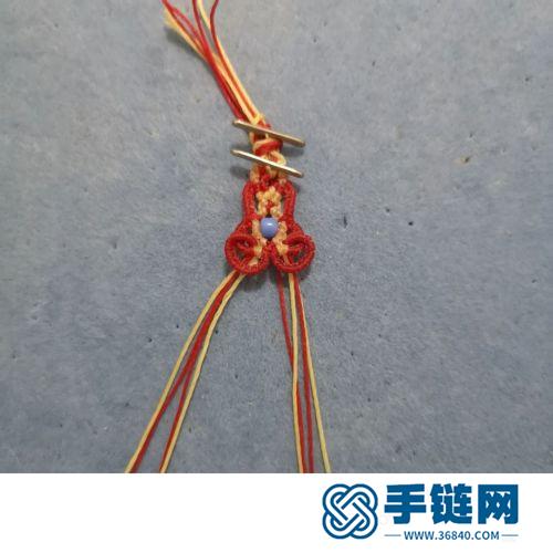 中國結(jié)八根線圓蠟尾扣的詳細編制方法