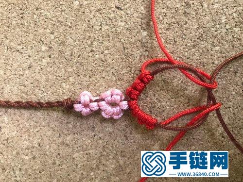 玉線桃花手鏈的詳細編制方法