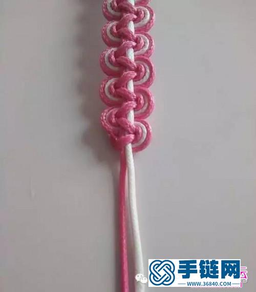 簡單平結海浪手鏈的編法步驟圖