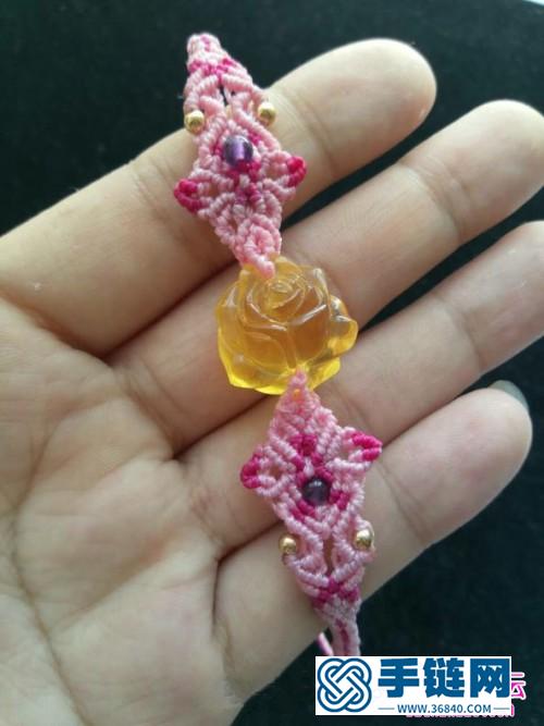 絢爛金珀夏花手鏈的詳細制作教程