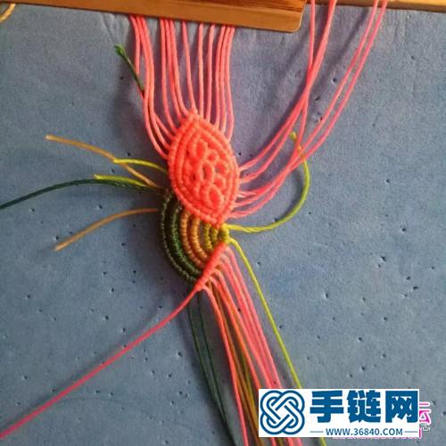 粉色系蠟線手繩的詳細(xì)編制教程