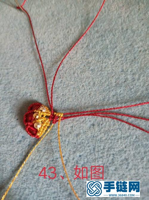 金線金銀珠蝴蝶耳環的詳細制作教程
