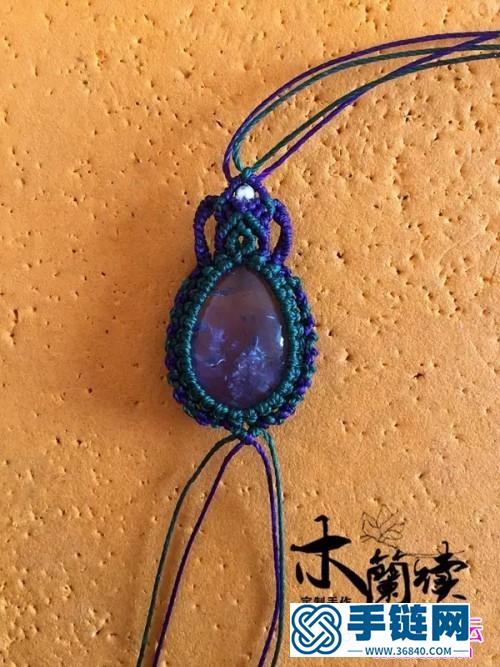 繩編淺夏紫晶包石手鏈的詳細(xì)制作圖解