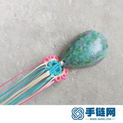 中國結(jié)扁蠟綠松石項(xiàng)鏈吊墜的詳細(xì)制作圖解
