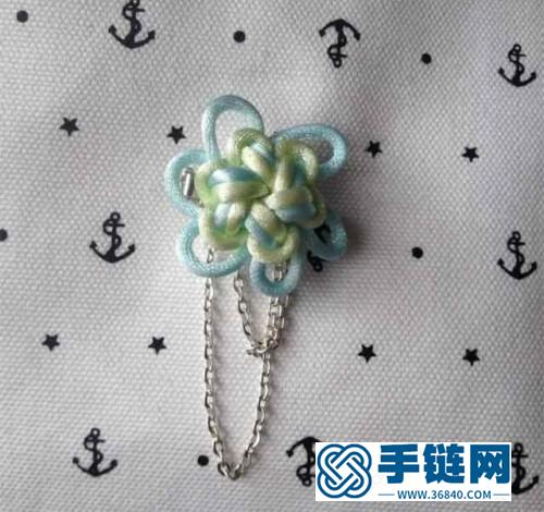 清新套色胸針的編法