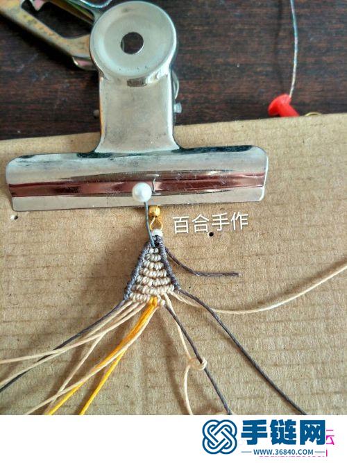 繩編光陰耳墜的詳細(xì)編制圖解