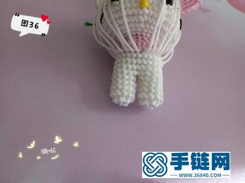 玉線繩編可愛(ài)凱蒂貓的詳細(xì)編制教程