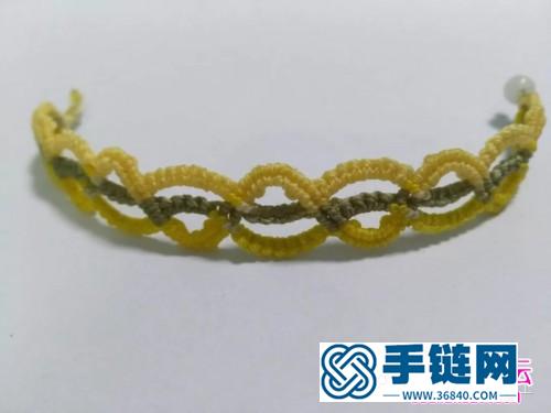 編繩麥浪斜卷結手繩的詳細編制教程