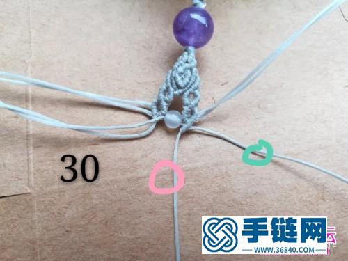 扁蠟macrame單珠手繩的詳細(xì)制作圖解