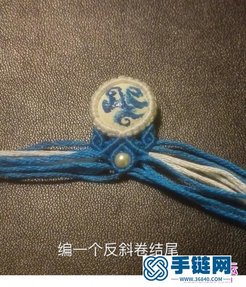 繩編青花瓷中國(guó)風(fēng)耳墜的詳細(xì)制作圖解
