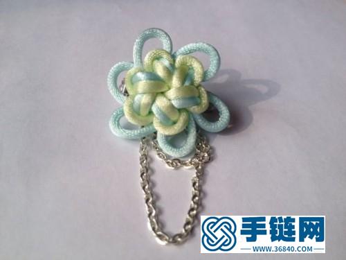 清新套色胸針的編法