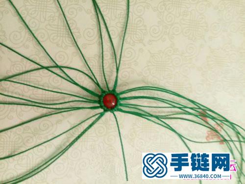 繩編掛珠裙舞耳環(huán)的詳細(xì)制作圖解