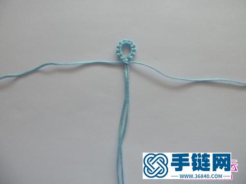 繩+串珠編手繩的編制教程