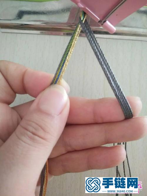 進口股線編手繩的制作方法圖片