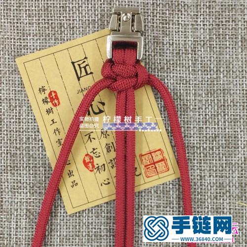 繩編五星上將傘繩手鏈的詳細編制教程