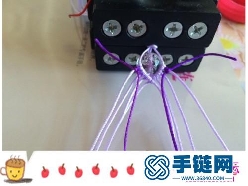 玉線水晶珠、黃銅珠手鏈的詳細編制教程