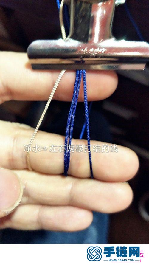 繩編雙錢結(jié)長款項(xiàng)鏈繩的制作步驟圖
