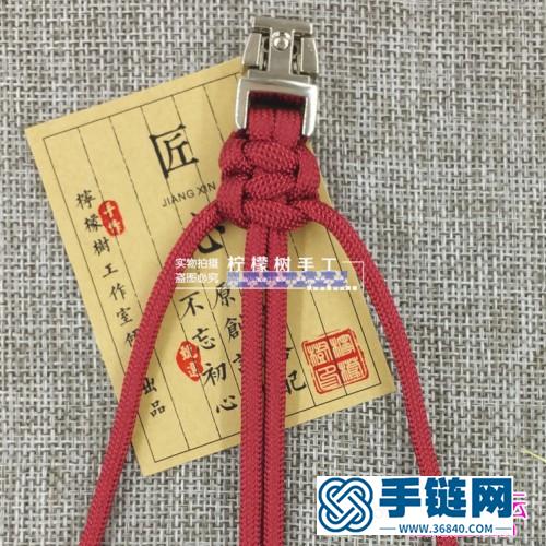 繩編五星上將傘繩手鏈的詳細編制教程