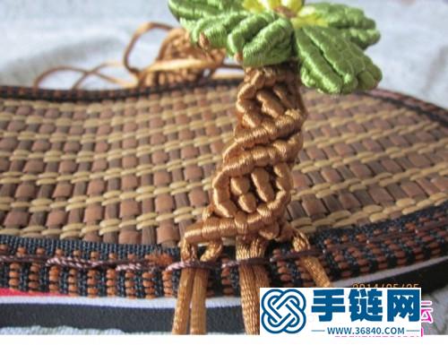 中國結繩編車前菊拖鞋的詳細編制教程