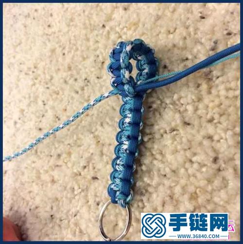 繩編繩結鑰匙扣的步驟圖