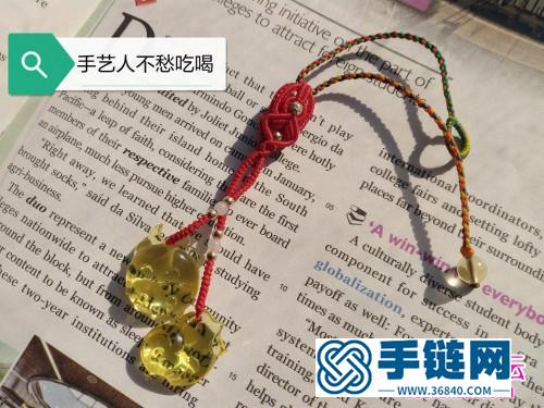 繩編二合小掛飾、手鏈的詳細(xì)編制教程