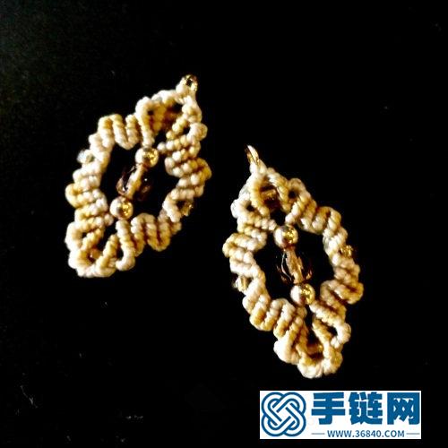 中國結股線祥云耳環的制作方法