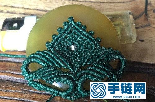中國(guó)結(jié)玉線平安扣掛飾的詳細(xì)編制方法