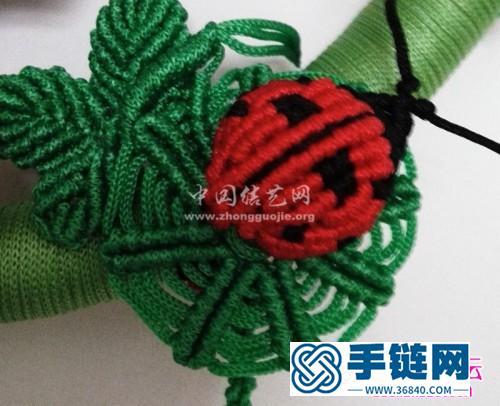 繩編瓢蟲小草帽掛飾的詳細編結教程