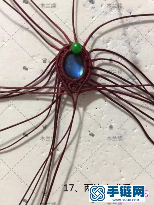 南美扁蠟拉長石組合款項鏈吊墜的詳細制作教程